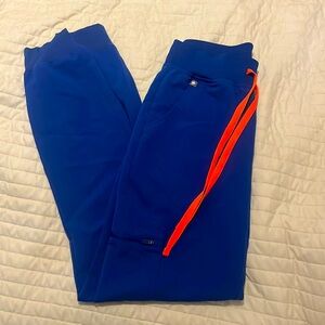 Royal blue figs jogger scrubs